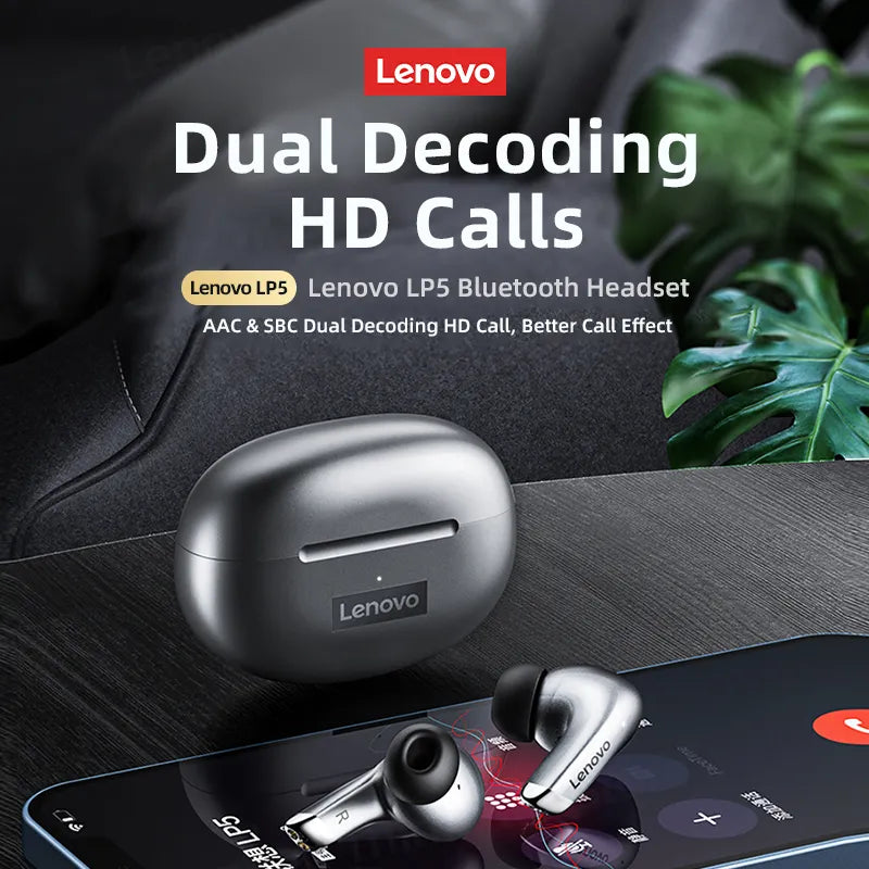 Lenovo LP5 Wireless Bluetooth Earbuds Sports Waterproof Headset