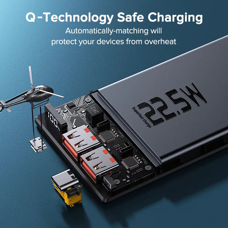 Power Bank 20000mAh Portable PD 20W Fast Charging Powerbank Mobile Phone External Battery Powerbank