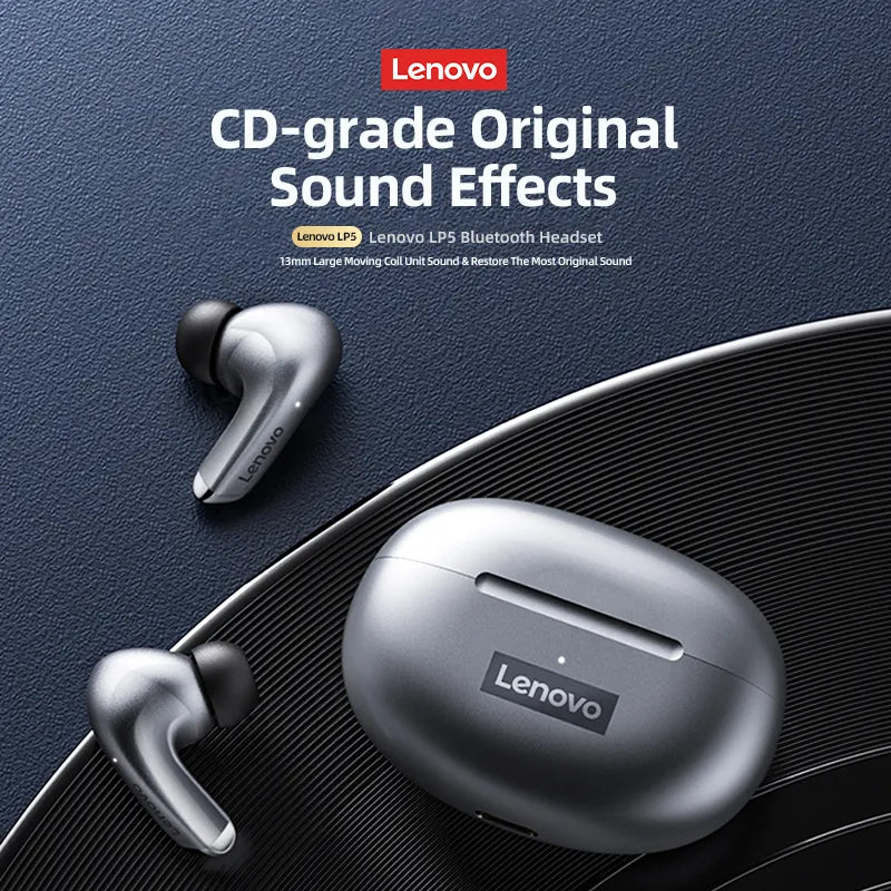 Lenovo LP5 Wireless Bluetooth Earbuds Sports Waterproof Headset