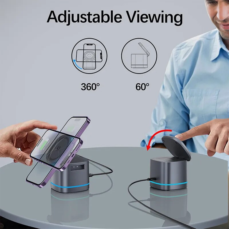 3-in-1 Magnetic Wireless Charger
