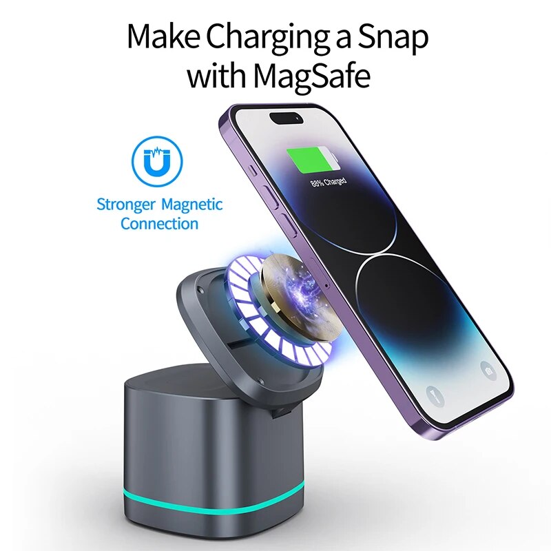 3-in-1 Magnetic Wireless Charger