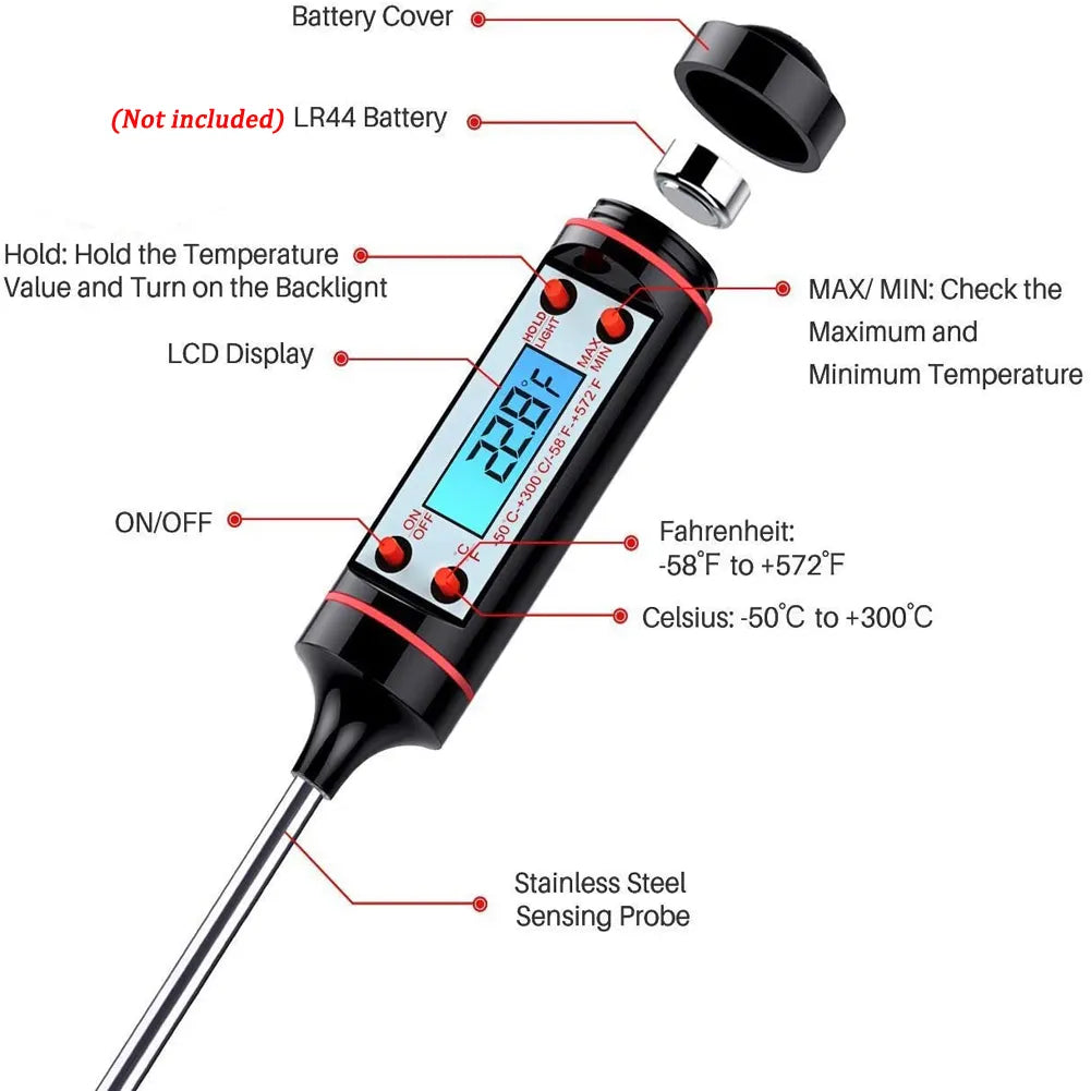 Digital Kitchen BBQ Thermometer