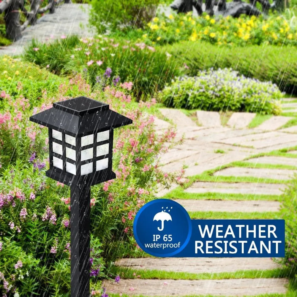 2/6/8pcs Led Solar Pathway Lights