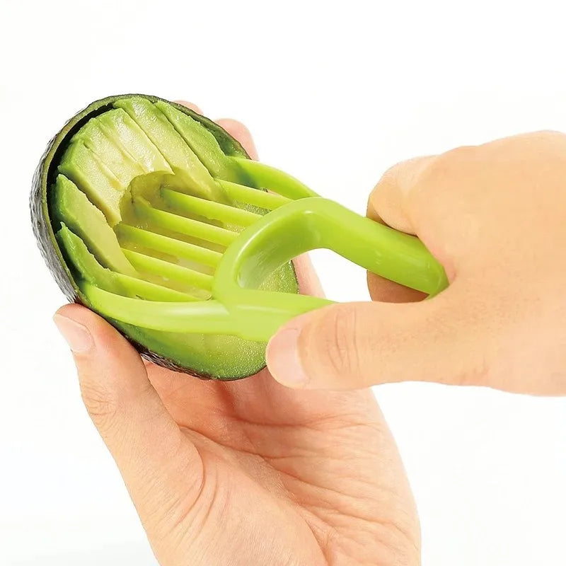 3 In 1 Avocado Slicer Peeler Cutter Plastic Knife Kitchen Tools Kitchen Gadgets