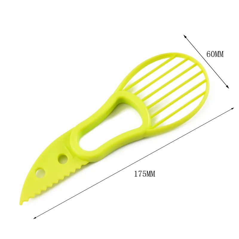 3 In 1 Avocado Slicer Peeler Cutter Plastic Knife Kitchen Tools Kitchen Gadgets