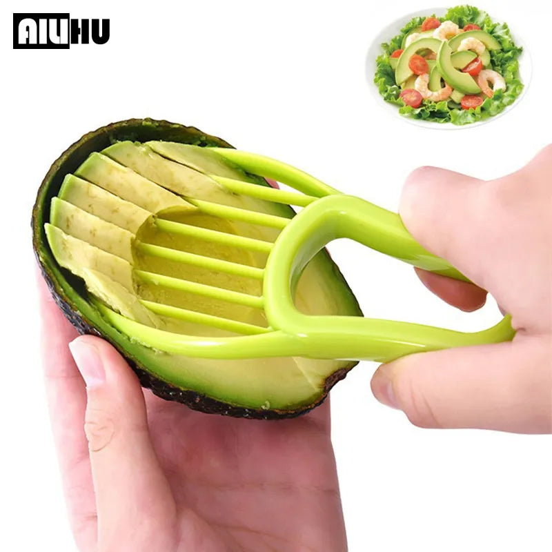 3 In 1 Avocado Slicer Peeler Cutter Plastic Knife Kitchen Tools Kitchen Gadgets