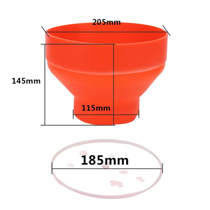 Microwave Silicone Popcorn Bowl Bucket