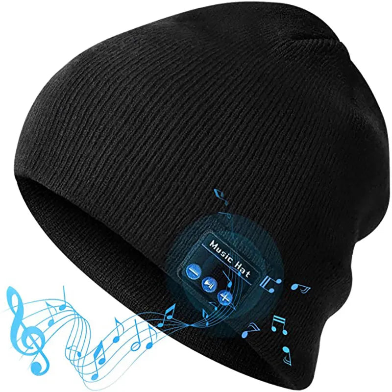 Outdoor Bluetooth Headphone Unisex Men Women Winter Warm Hat Beanie Music Speaker Wireless Cap