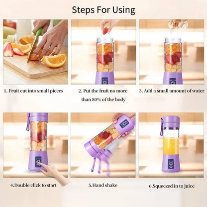 Portable Mini Electric Juicer USB Charging Blender