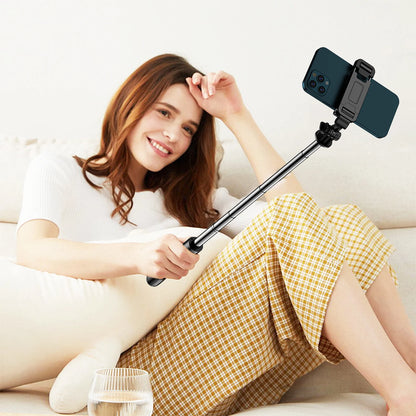 Selfie Stick Tripod with Detachable Wireless Remote, 4 in 1 Extendable Portable Selfie Stick & Phone Tripod