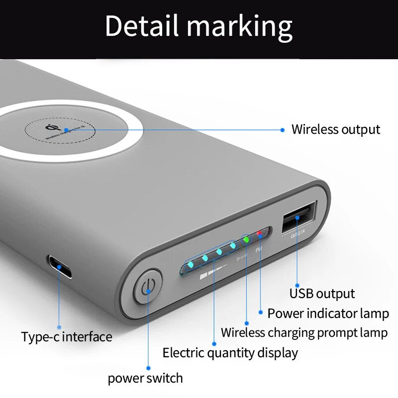 200000mAh Power Bank Two-Way Wireless Fast Charging Powerbank