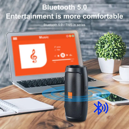 Bluetooth Dual Speaker Stereo Outdoor Fm Voice Broadcasting Portable Subwoofer