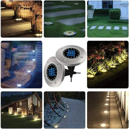 Outdoor Solar Disk Lights