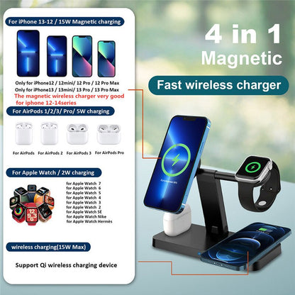 4 In 1 Magnetic Wireless Charger Station