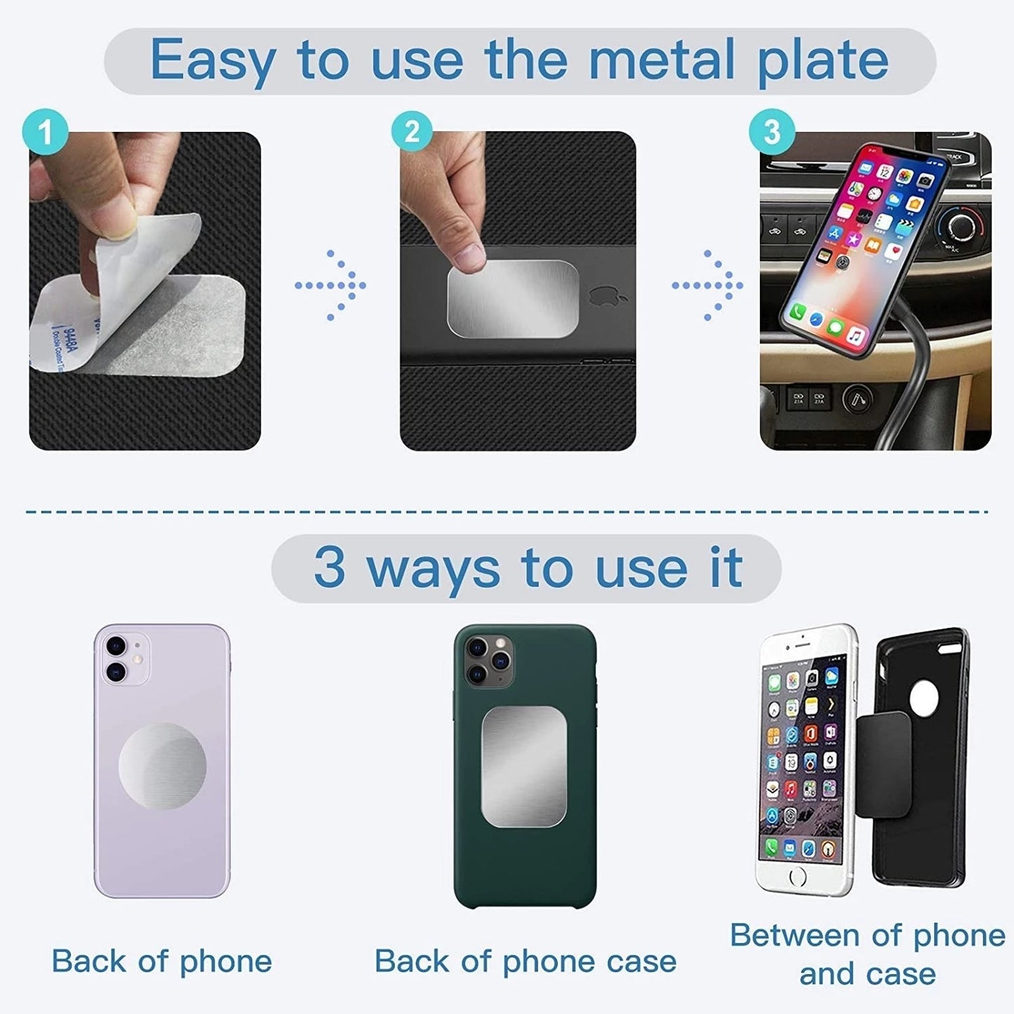 Metal Plate Disk For Magnetic Car Phone Holder