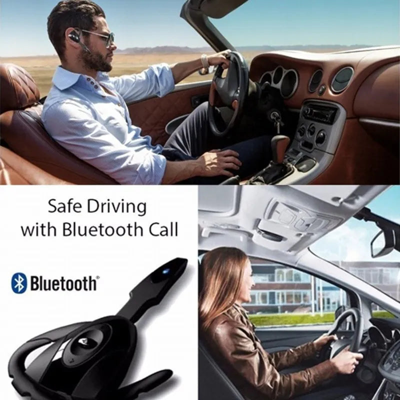 Wireless Headphones Business Earphones Bluetooth-Compatible Headset Microphone Rechargeable Standby Car Driving Sport Handsfree