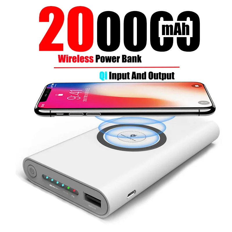 200000mAh Power Bank Two-Way Wireless Fast Charging Powerbank