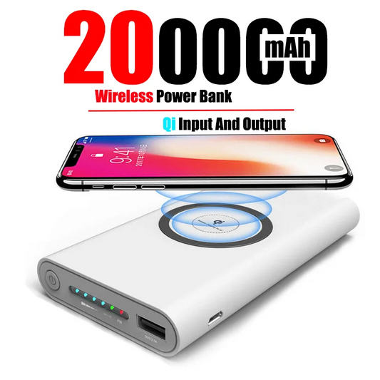 200000mAh Power Bank Two-Way Wireless Fast Charging Powerbank