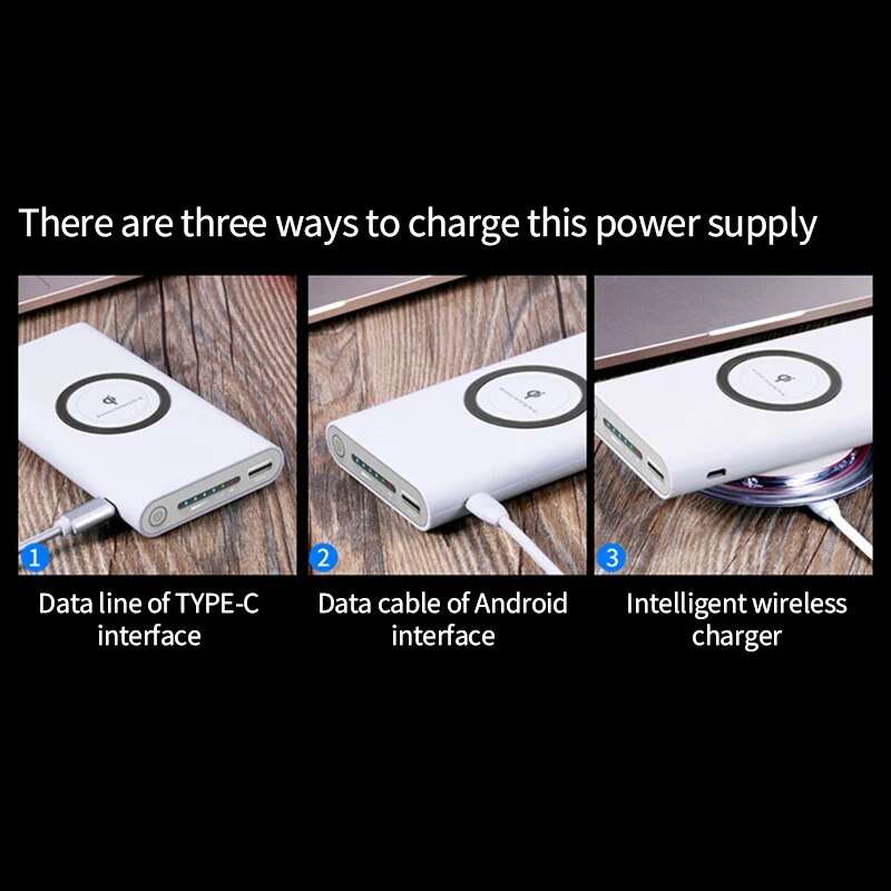 200000mAh Power Bank Two-Way Wireless Fast Charging Powerbank