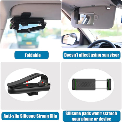 Multifunctional Sun Visor Phone Holder for Car