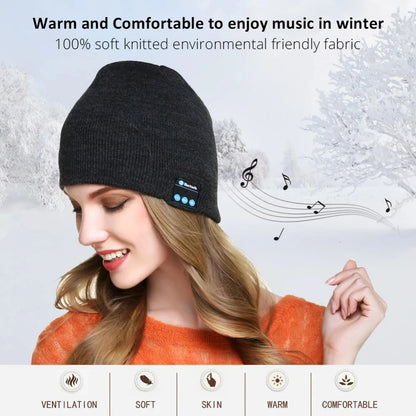 Outdoor Bluetooth Headphone Unisex Men Women Winter Warm Hat Beanie Music Speaker Wireless Cap