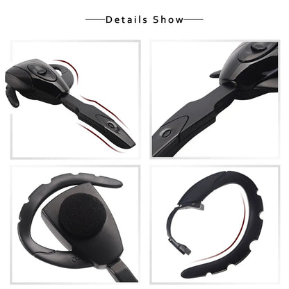 Wireless Headphones Business Earphones Bluetooth-Compatible Headset Microphone Rechargeable Standby Car Driving Sport Handsfree