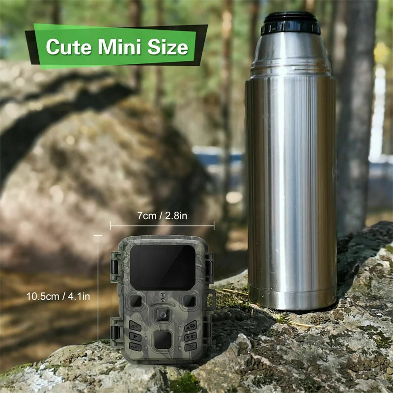 Outdoor Mini Trail Camera 4K HD 20MP 1080P Infrared Night Vision Motion Activated Hunting Trap Game IP66 Waterproof Wildlife Cam