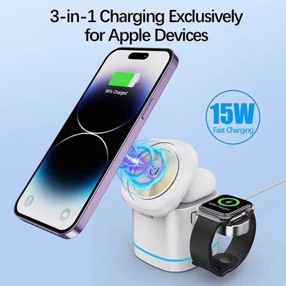 3-in-1  Magnetic Wireless Charger