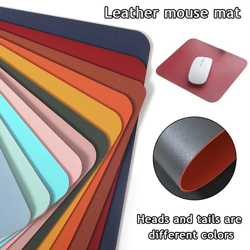 Waterproof PU Leather Mouse Pad